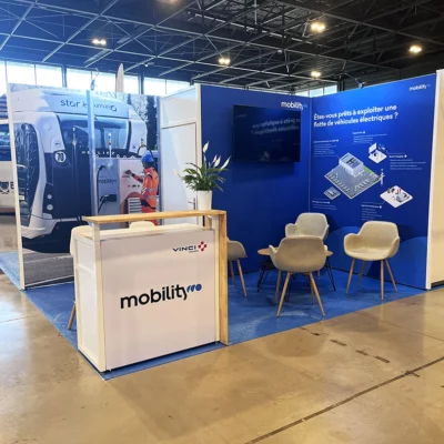 Stand Mobility (Groupe Vinci) au salon Agir Transport à Reims