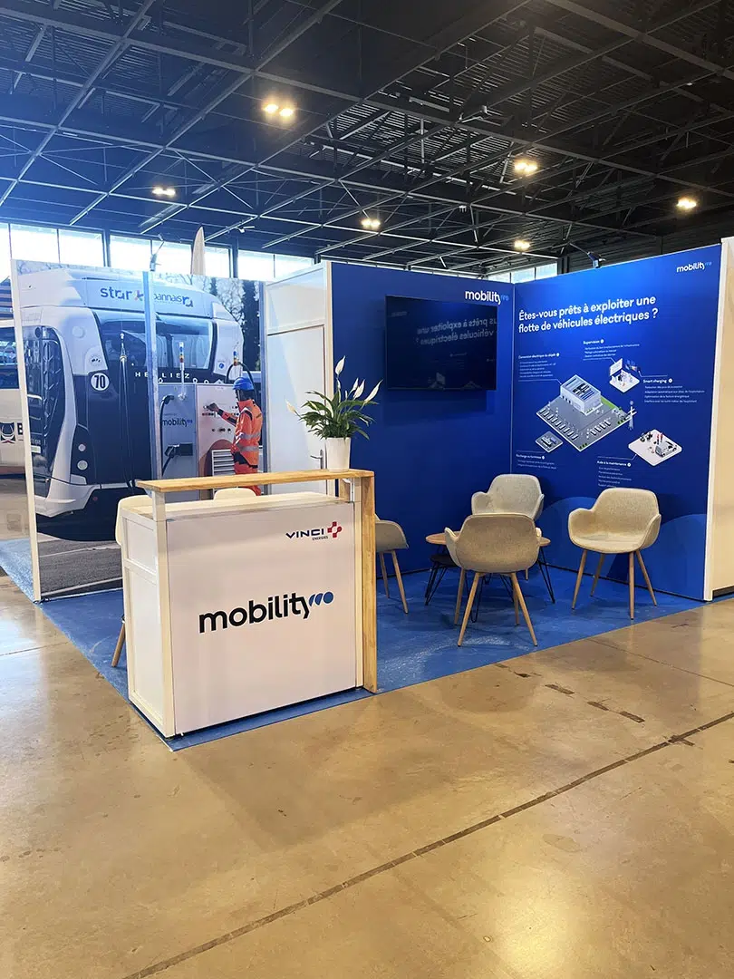 Stand Mobility (Groupe Vinci) au salon Agir Transport à Reims