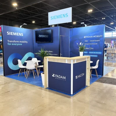 Stand PADAM - SIEMENS - AGIR TRANSPORT - adEXPO standiste