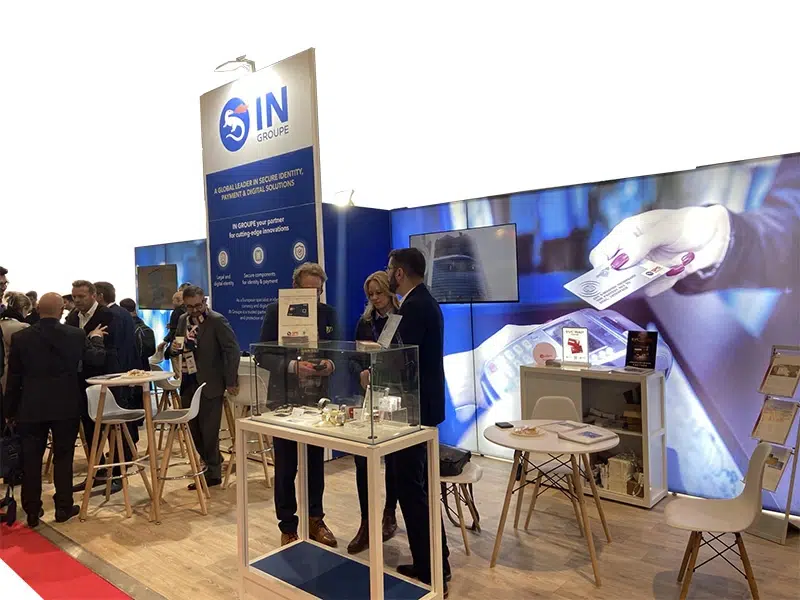 Stand IN GROUPE au salon Trustech (Paris)